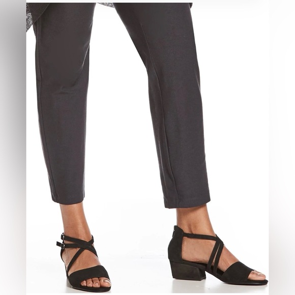 Black Lace-Up Women's Sandals - Picture 2 of 8